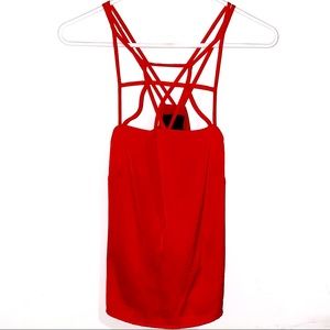 H&M Red Sleeveless Top Size 2